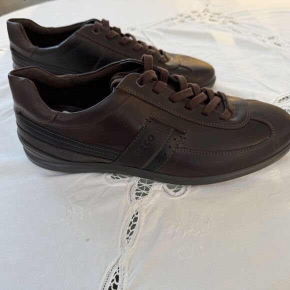 NOS ECCO Chander Oxford Men’s EU43 US9-9.5 Brown Leather Retro Sneaker Portugal main image 5